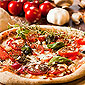 pizza aux olives tomates et herbes