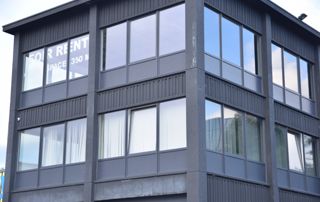 façade avec profilés en PVC