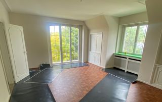 préparation chantier avec protection du parquet