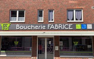 Vitrine de la boucherie Fabrice