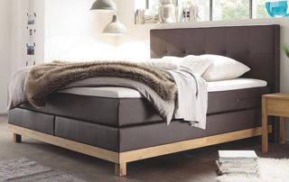 lit boxspring brun