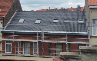 chantier de toiture dans le Brabant wallon