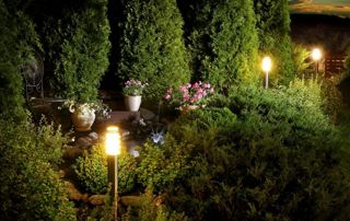 éclairage de jardin 