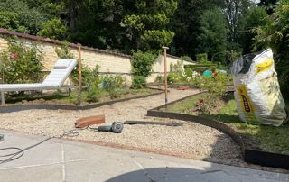 allée de jardin privé à Bruxelles