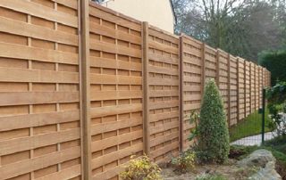 clôture de jardin en bois