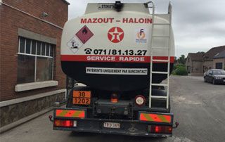 camion de transport de mazout