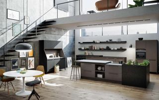 appartement avec cuisine sous la mezzanine