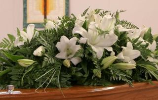 montage fleurs funérailles