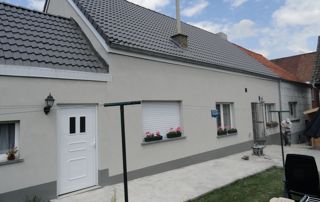 maison blanche dans le Brabant wallon