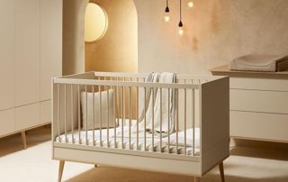 chambre pour bébé avec lit-cage