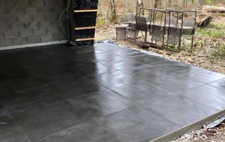 pose de chape pour carrelage extérieur