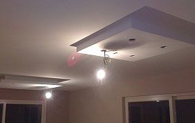 faux plafond avec luminaires