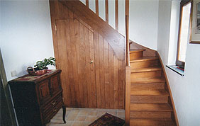 escalier quart tournant en bois