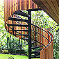 Escalier extérieur hélicoïdal