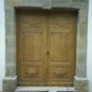 Porte d'entrée en bois