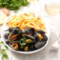 Assiette de moules frites