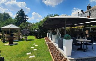 Terrasse du restaurant Aux Chandelles