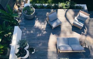 modèle de terrasse en bois exotique