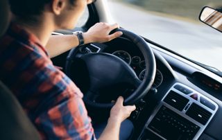 voiture, conducteur, volant, auto-école