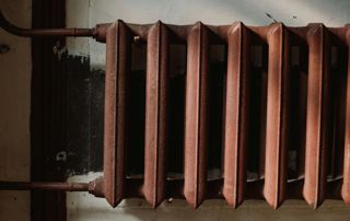 radiateur couleur rouille