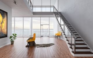 appartement avec escalier contemporain