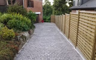 Allée en pavés