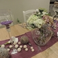 Bouquet et verre décoration
