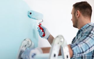 peinture bleue