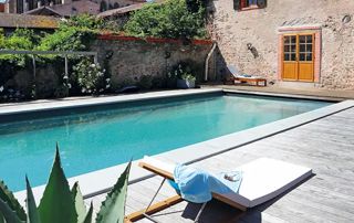 piscine desjoyaux avec transat