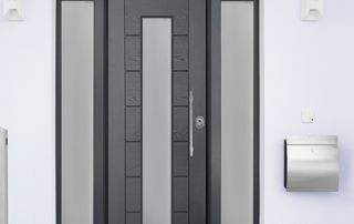 porte blindée grise