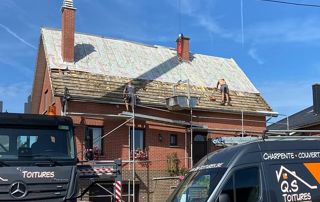 échafaudage toiture