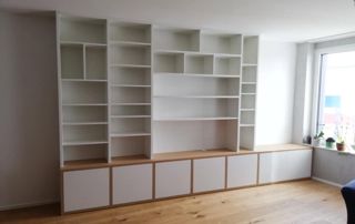 meuble bibliothèque rangements sur mesure