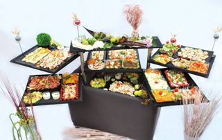 buffet froid dans caisson isotherme