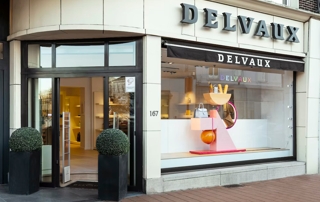 devanture du magasin Delvaux